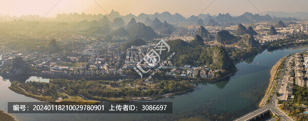 桂林市漓江山水城市風(fēng)光