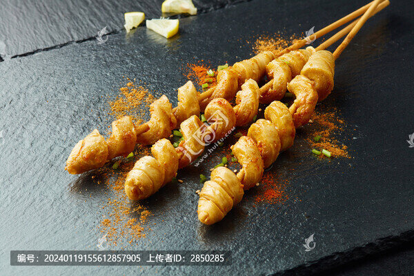 炸面筋串