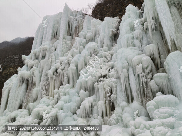 北京昌平虎峪冰瀑