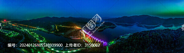 梅山水庫夜景