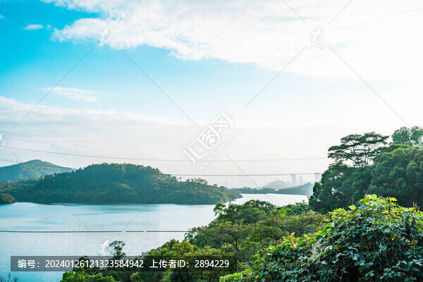 水庫(kù)風(fēng)景森林城市