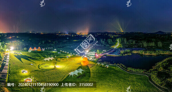 紅石咀露營地夜景