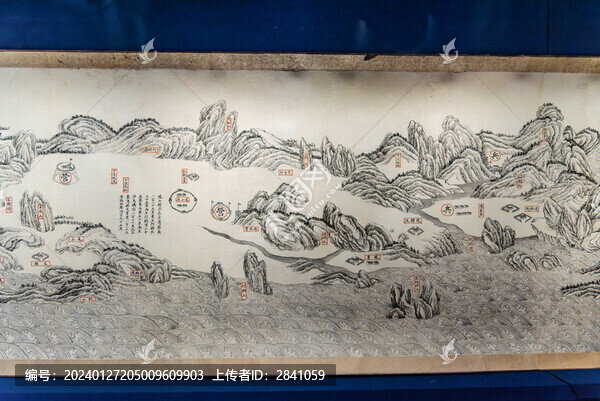 清代大清國臺灣府海陸布防全圖