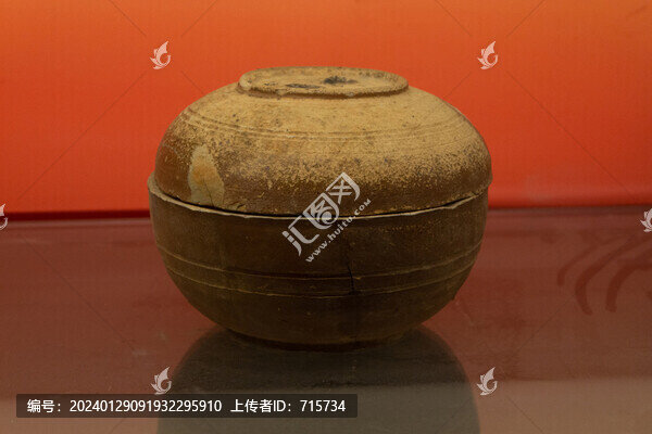 高溫釉陶帶蓋盒
