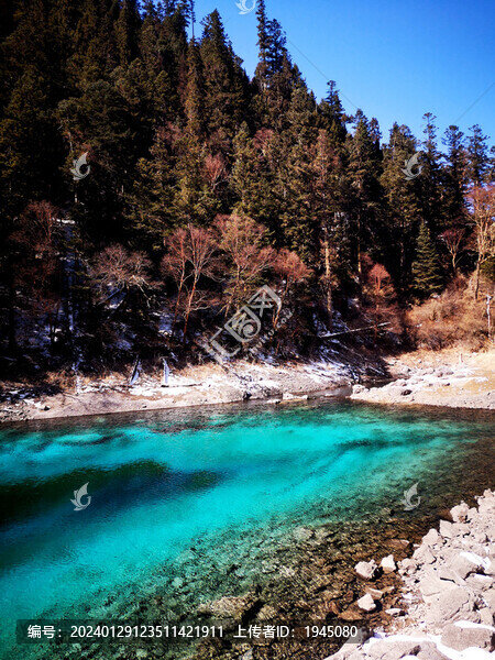 九寨溝冬季海子
