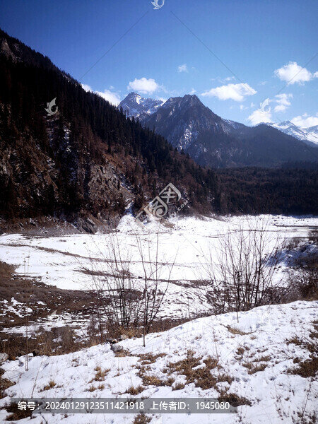 九寨溝冬季景觀