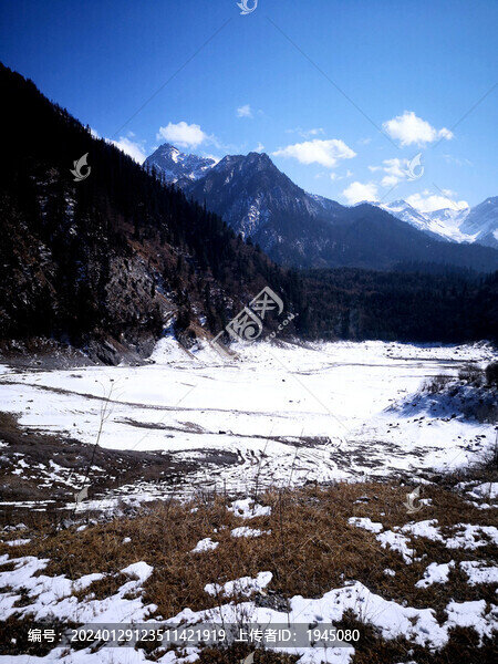 九寨溝冬季景觀
