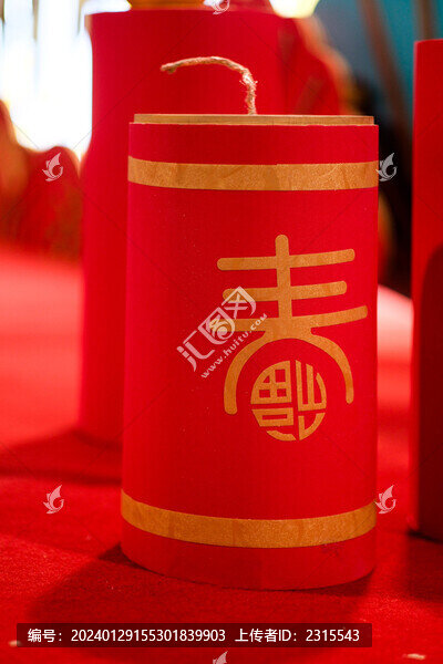春節(jié)鞭炮裝飾
