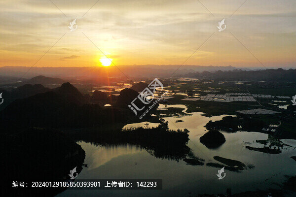 普者黑黃昏
