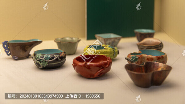 清乾隆景德鎮(zhèn)窯十景圖瓷杯