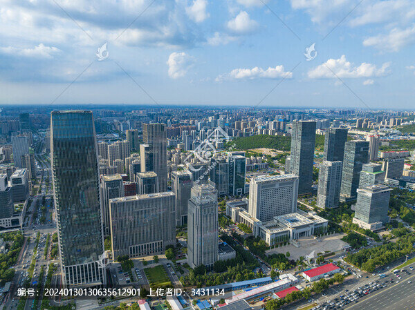山東濟(jì)南中央商務(wù)區(qū)航拍