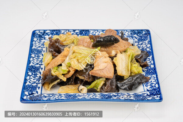 木耳大白菜炒肉片