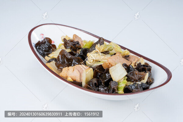 木耳大白菜炒肉片