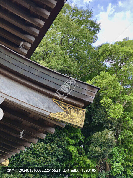 日本瑞龍山來見寺建筑局部