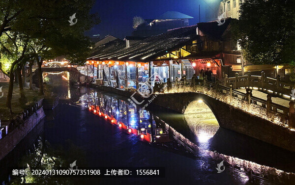 紹興安昌古鎮(zhèn)夜景