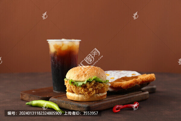炸雞漢堡