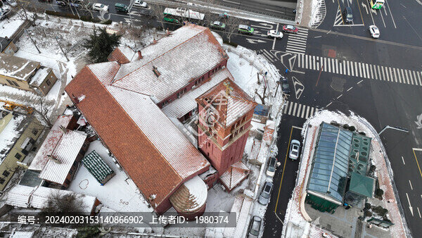 青島老城區(qū)雪景
