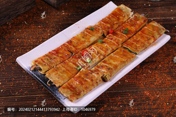 烤豆皮卷