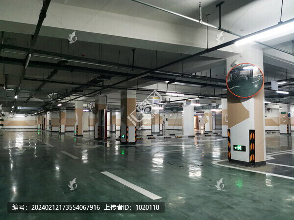 地下車庫車位劃線