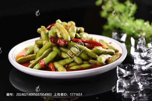 涼拌毛豆
