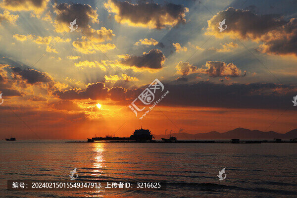海邊落日