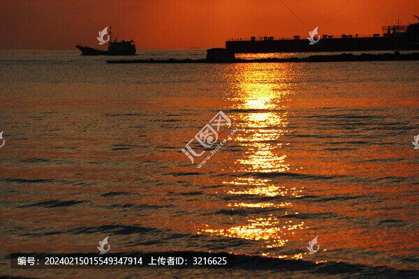 海邊落日