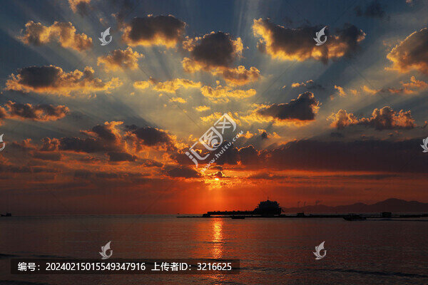 海邊落日