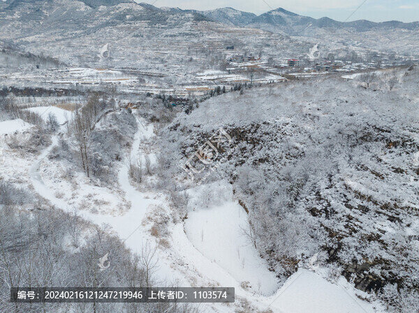 濟南彩西路雪景霧凇