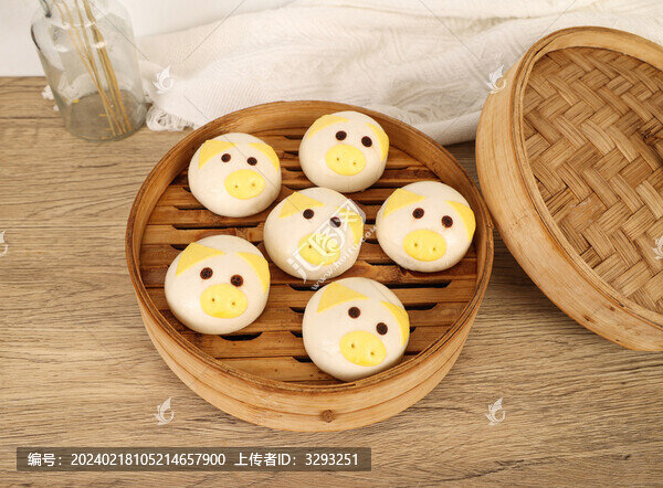 小豬奶黃包特寫(xiě)