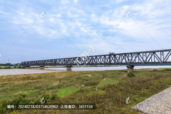 山東濟南新津浦鐵路黃河大橋