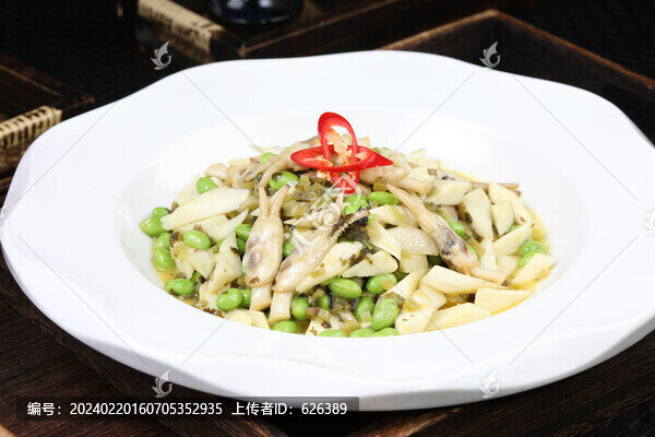 雪菜毛豆蟶子