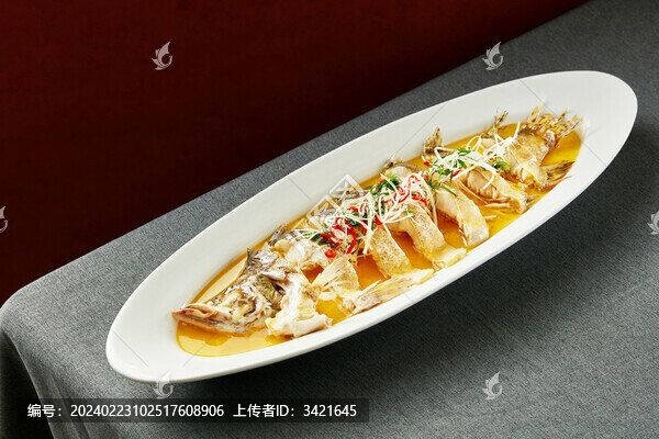 雞汁蒸黃魚
