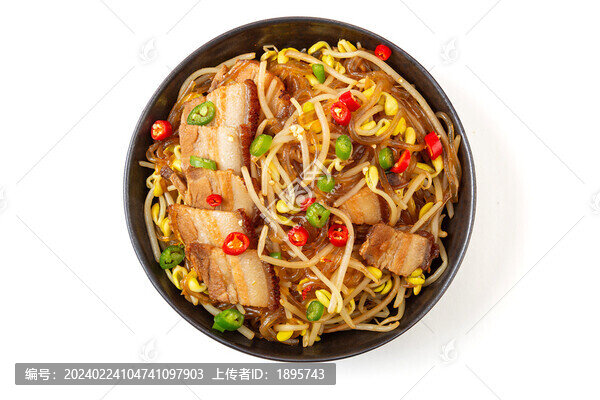 黃豆芽豬肉燉粉條