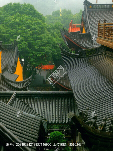 雨天的靈隱寺