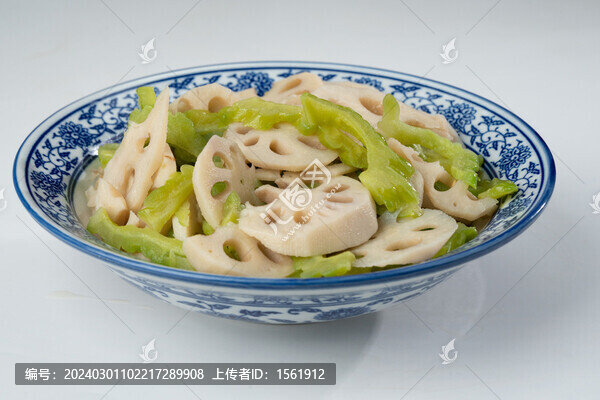 苦瓜炒蓮藕
