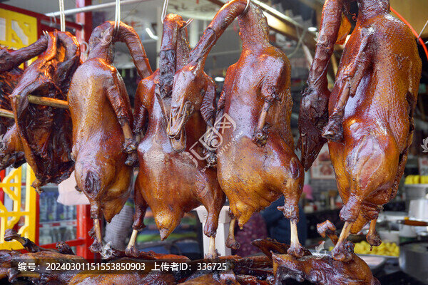 四川洛帶古鎮(zhèn)特產(chǎn)油燙鴨油燙鵝