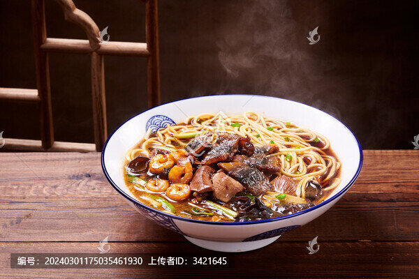 蝦爆鱔面