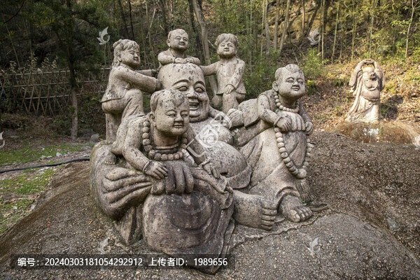 五子登科彌勒佛