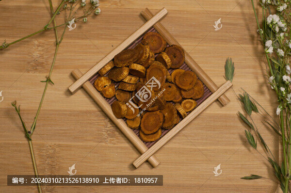 灸黃芩中藥飲片