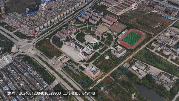 曲靖市第二中學(xué)航拍