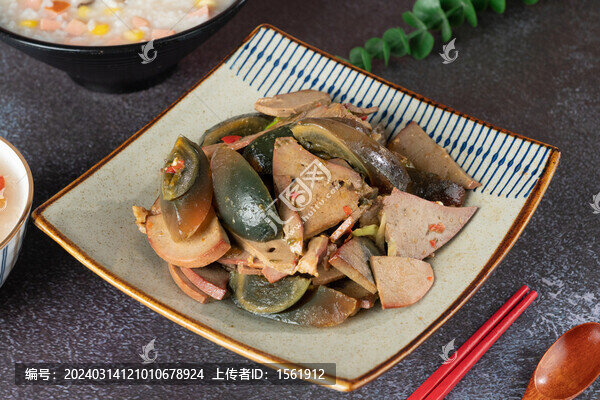 皮蛋炒豬肝