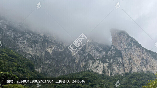 山水風景深林高山