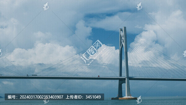海面上的港珠澳跨海大橋