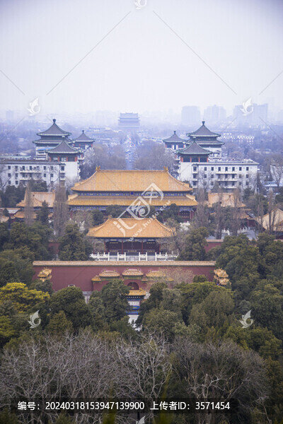 北京景山公園中軸線