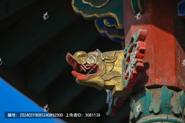龍雕刻龍元素龍檐獸山陜甘會館