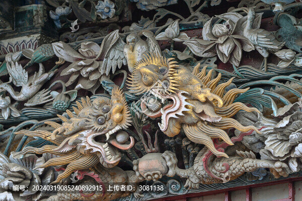龍雕刻龍元素龍檐獸山陜甘會館