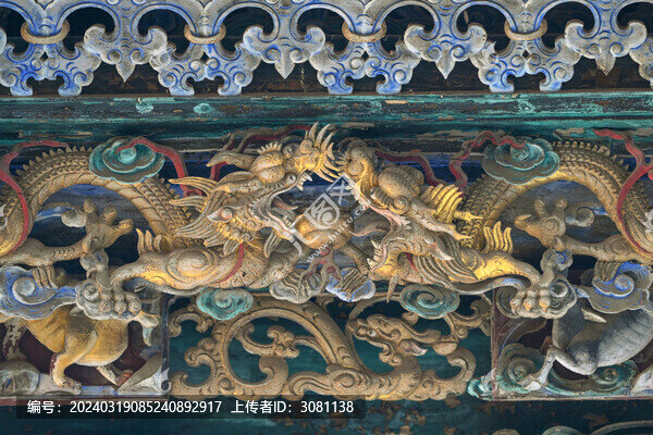 龍雕刻龍元素龍檐獸山陜甘會館