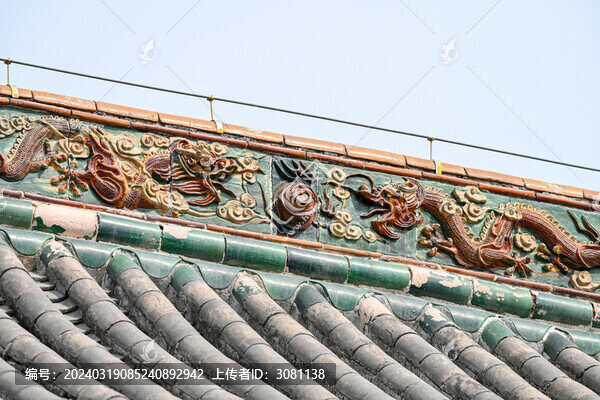 龍雕刻龍元素龍檐獸山陜甘會館