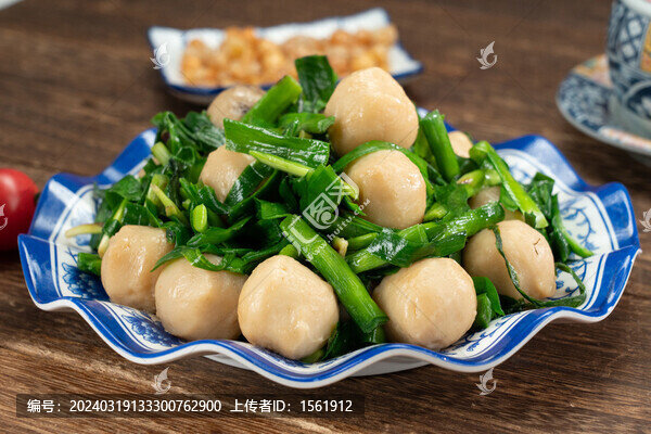韭香炒魚丸