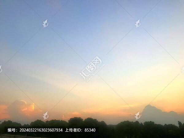 夕陽下的天空